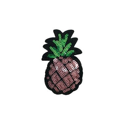 Embroidery Applique Patch Sew Iron Badge Sequin Pineapple Small Iron On