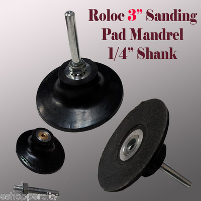 3'' Roll Lock for Roloc Type Sanding Polishing Disc Mandrel Arbor Type R 1/4''