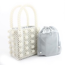 Magic Handbags Women Bags Pearl Handmade Beaded Tote Evening Bag Clutches Pouch