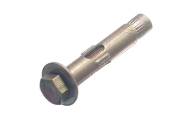Lot De 2 Chevilles à Tête Hexagonale M6 X 8 X 65 Mm – Fixations Métalliques Jaune Zinc