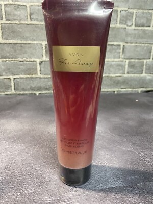 Avon Far Away Body Scrub & Wash, Exfoliating Sealed 6.7 fl. oz.,