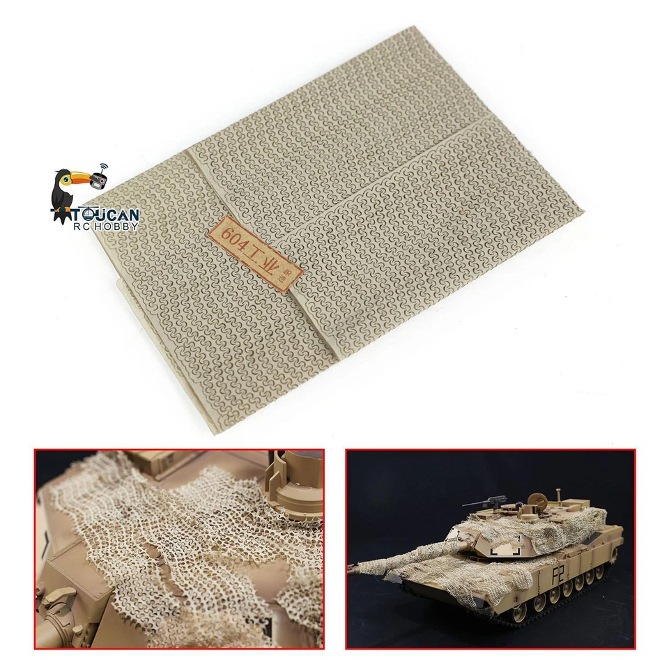 1/24 1/16 1/35 Military Tank Sherman German Soldier Camouflage Net A1 RC Model - Image 3 of 4