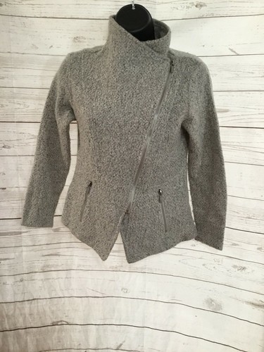 Knit Moto Jacket Asymmetrical Front 