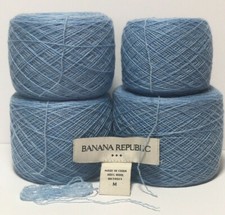 Recycled Yarn 100 Wool Light Blue Color 6,9 oz 197g 3717 yds Lace Weight