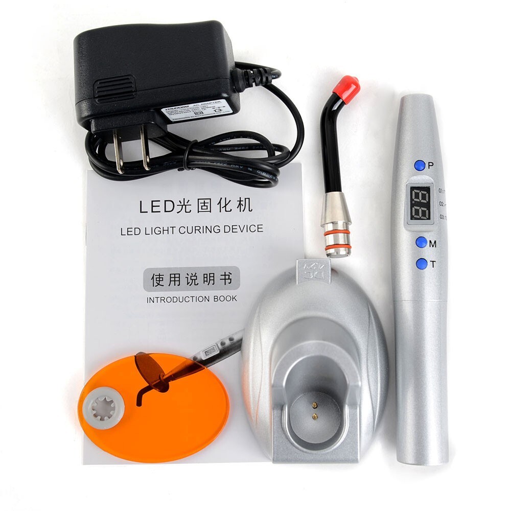 5W Dental-LED-Härtungslampe – 1200 MW/cm², Schnurlos, 3 Modi – Für Harze & Komposite – Woodpecker-Stil