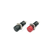 Mercury Round latching switch, 250Vac, Red