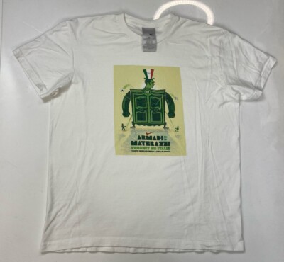 Nike Italy Soccer Futbol Armadi Materazzi Graphic T-shirt Men XL Promo 2011 Rare