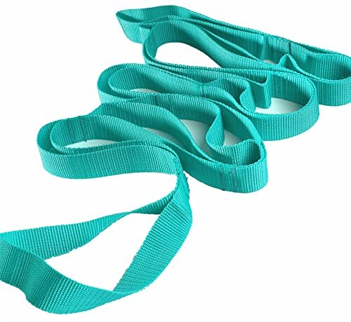 Correa De Yoga Elástica – 85x4 Cm, 8 Niveles Intensidad, Para Pilates, Estiramientos Y Fitness