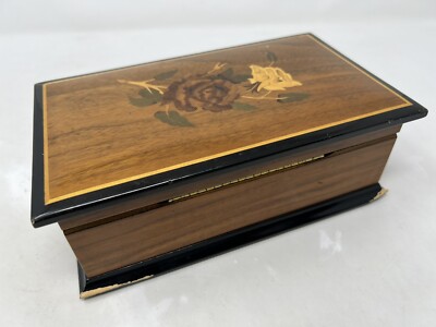Reuge ミュウジックボックス　CH 3/72 37214 REUGE VINTAGE SWISS 72 NOTE-3 SONG MUSIC BOX W/ INLAID ROSES-RARE
