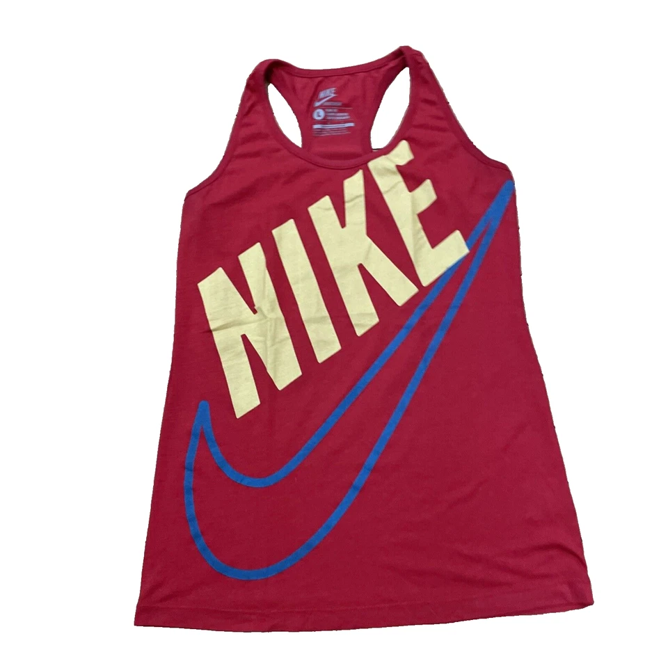 NIKE SPORTSWEAR Майка женщин L SlimFit красный графический чек Avtive Y2k Bauhaus L - Изображение 2 из 4