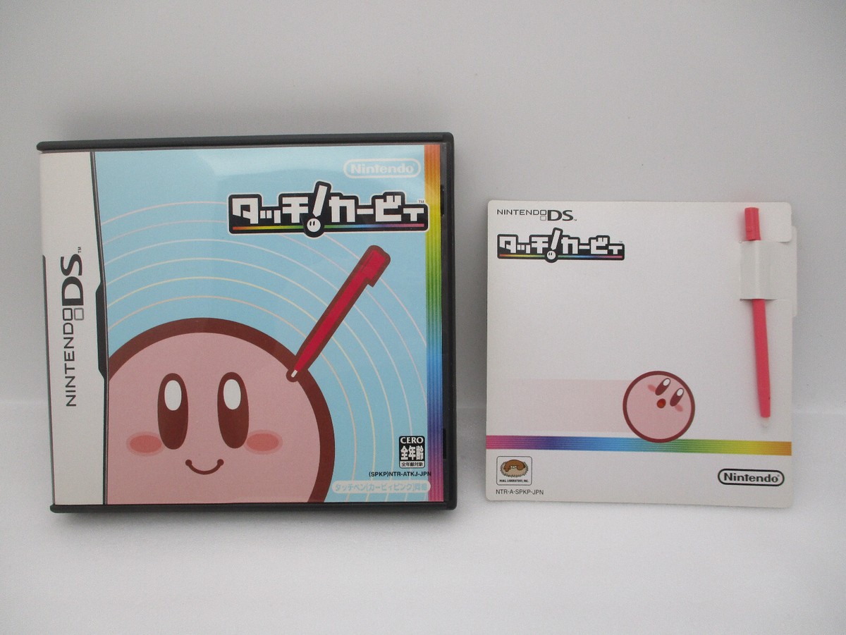 Touch! Kirby Nintendo DS software w/ Pink Touch Pen Japan import