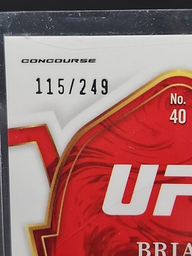 Brian Ortega 2023 Panini Select UFC Concourse Light Blue Prizm SP #d/249 - Picture 3 of 3
