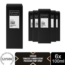Lynx Urban Daily Fragancia Precisión Desodorante Bomba Spray, 6x 100 ml