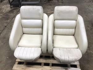 boat Marine captains chairs seats with aluminum mount base pedestals