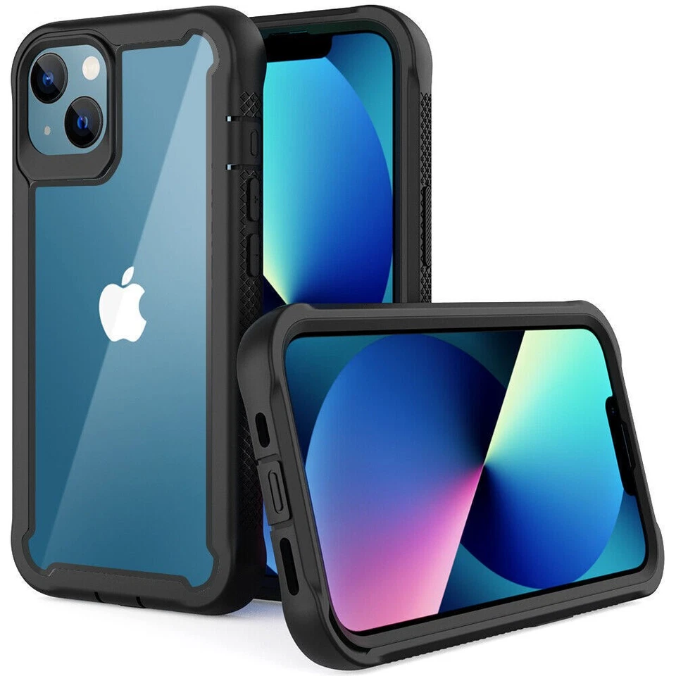 Shockproof Case Fr iPhone 13 12 11 Pro Max Heavy Duty Hard Slim Clear Case Cover - Image 2 of 4