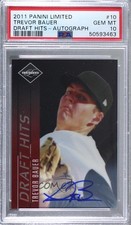 2011 Limited Draft Hits Signatures 41/99 Trevor Bauer #10 PSA 10 GEM MT Auto b7i