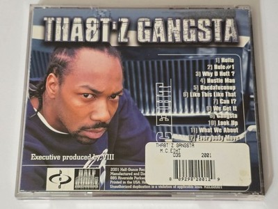 MC EIHT THA8TZ GANGSTA CD RAP 2001 HIPHOP G FUNK WEST COAST