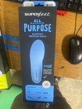 Superfeet All Purpose Medium Arch Insoles - Size B - new in box