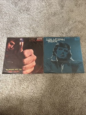 Lot Of 2 Taiwanese Pressing Don McLean  American Pie LP Album FL-2153 Taiwan