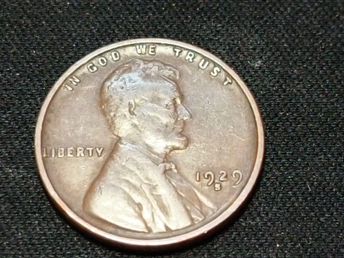 1929 - S Lincoln Wheat Cent Penny - VG+