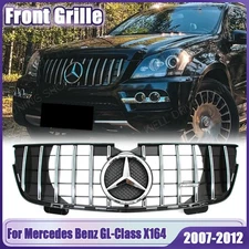 For Mercedes Benz GL-Class X164 07-12 GL320 GL350 GL450 Chrome Silver GT Grille