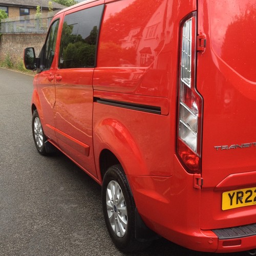 2022 FORD TRANSIT CUSTOM 300 LIMITED SPORT ECOBLUE DOUBLE CAB CREW VAN -NO VAT - Picture 7 of 19