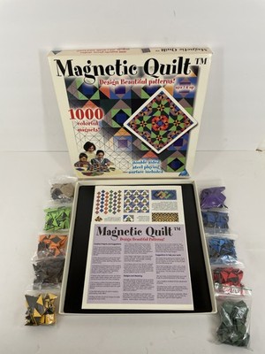 Vintage Magnetic Quilt Design Beautiful Patterns Craft Kit 1000 Magnets The Orb