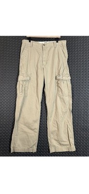 Levi's Cargo Loose Straight Khaki Utility Pocket Pants Men's Size 34X32