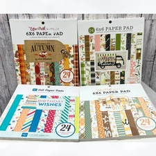 Echo Park OUR BABY Birthday Autumn Spring 6x6 Cardstock Paper Packs Lot of 4