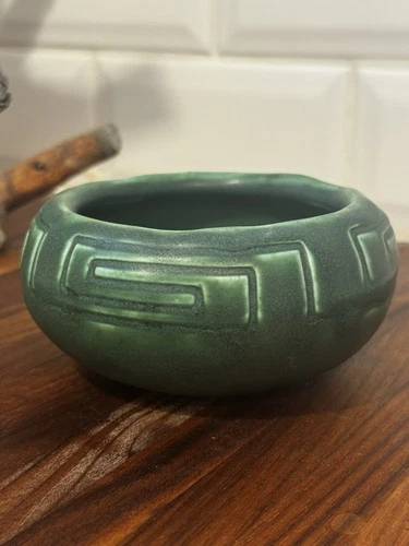 Mint 1904 Rookwood Z Line Pottery Bowl Grueby Green Arts And Crafts