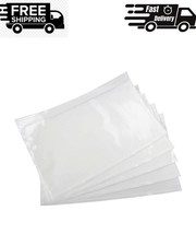 7.5" x 5.5" Packing List Pouches, 100 Pack Shipping Label Envelopes Clear Adhesi