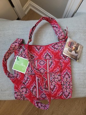 Vera Bradley Frankly Scarlet Red Cross Body Bag Hipster