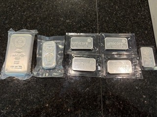 1.7 Kilo Feinsilber 999 Silberbarren Sammlung