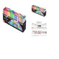 Gelstifte Set - 260 StüCk, Glitzer Neon Pastell Metallic Kinder Erwachsene