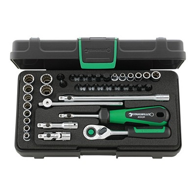 Stahlwille 1/4'' (6,3mm) Steckschlüssel-Garnitur 40D/40TX/44KTX/32/6QR 38tlg.