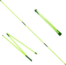 2 Pack 48 Inch Golf Alignment Sticks Swing Training Aid Equipment Practice Rods