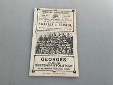 VERY RARE - 1927 Bristol v Swansea Rugby Match Programme
