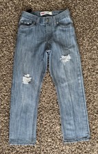 Levi  s 511 Slim Distress Light Blue Jeans Boys Size 7X Regular