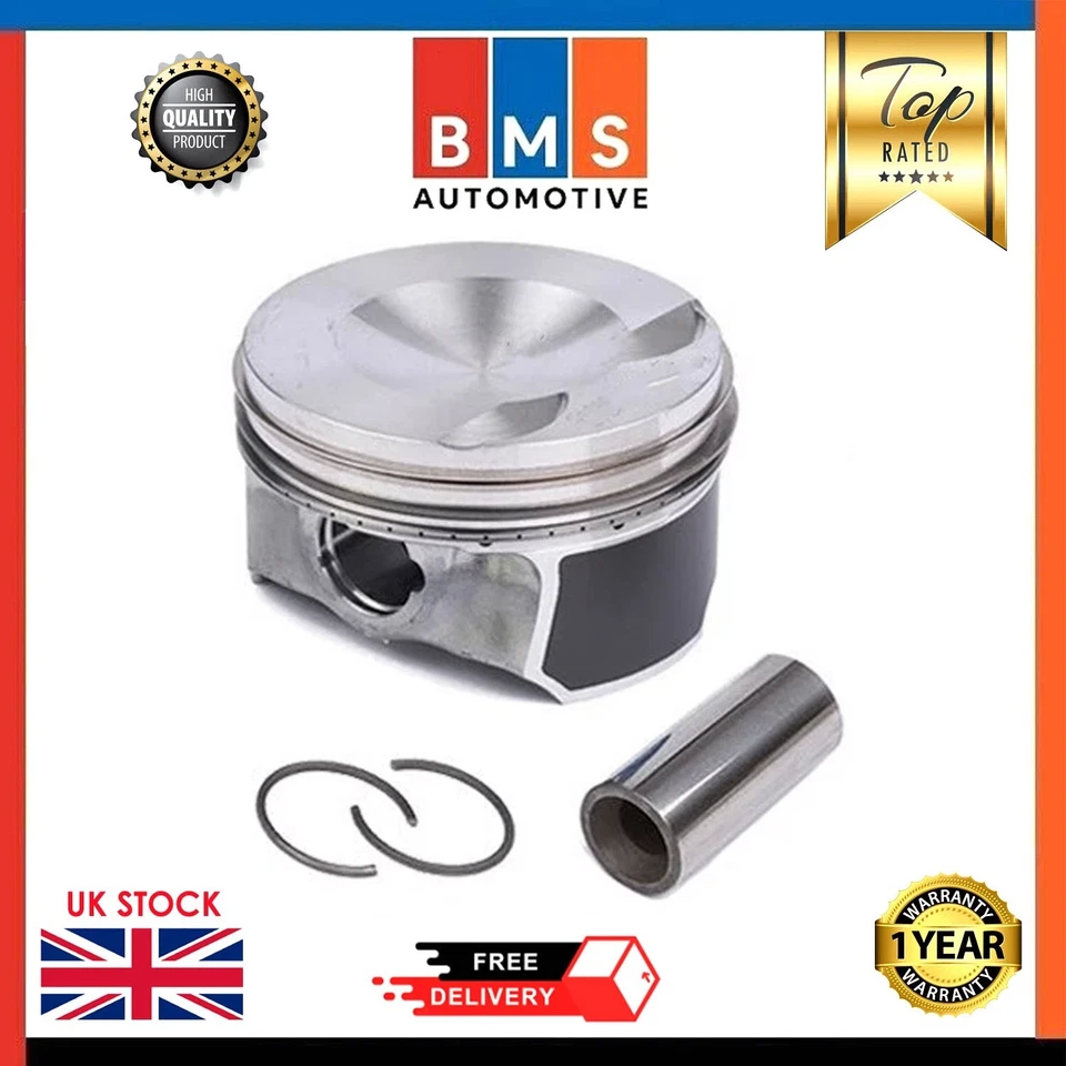 AUDI 2.0TFSI CDNC PISTON WITH RINGS SET X4 O.50mm A3 A4 A5 A6 A7 06H107065DM NEW - Image 4 of 4