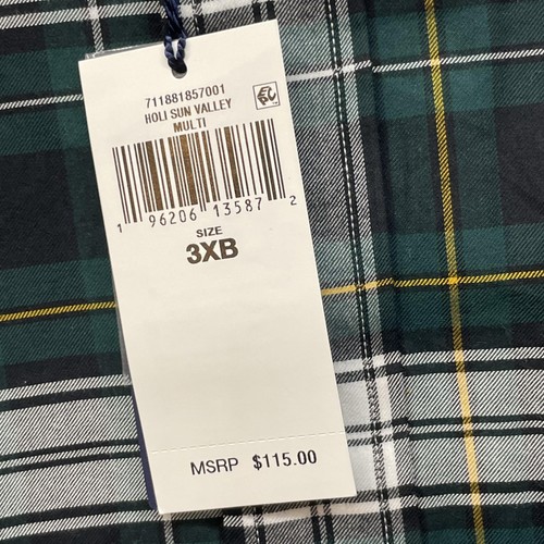 Polo Ralph Lauren Shirt Mens 3XB Green Plaid Big & Tall Long Sleeve Button Down - Picture 9 of 12