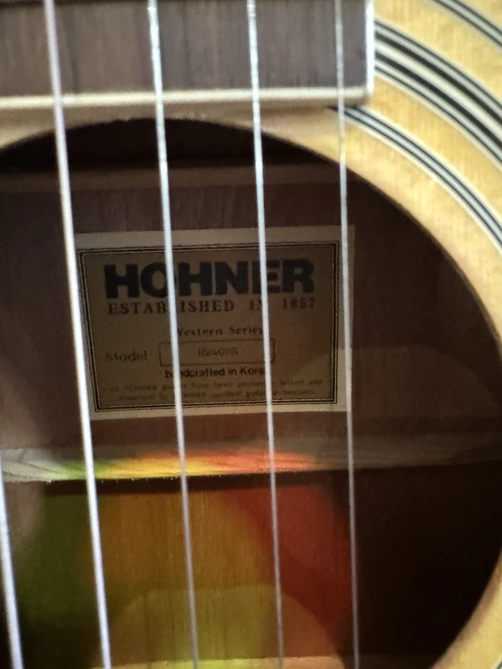 Guitarra acústica Hohner HW-400N Foto 3 de 4