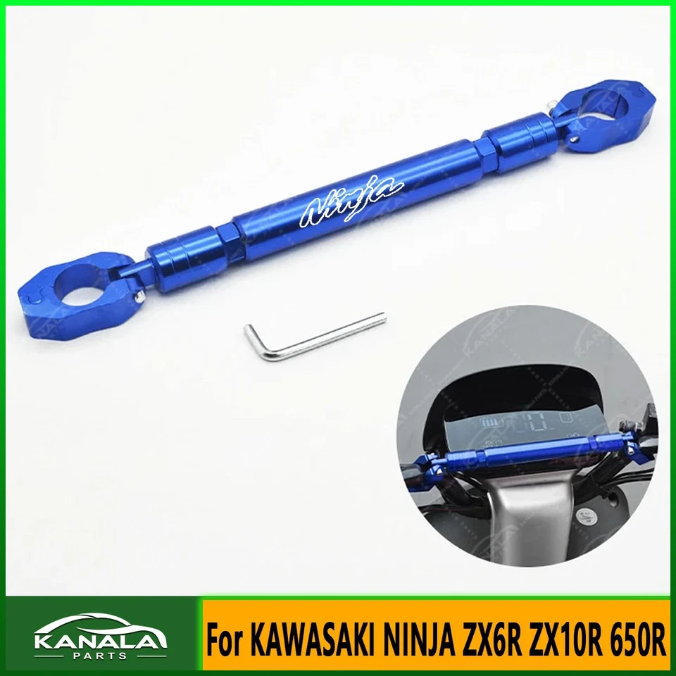 7/8" 22mm CNC Crossbar Handlebar Balance Bar For KAWASAKI NINJA ZX6R ZX10R 650R Foto 3 de 4