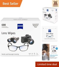 Conveniently Wrapped 600 Count Lens Cleaning Wipes for All Optical Surfaces