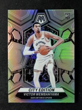 2023-24 Panini Mosaic VICTOR WEMBANYAMA Rookie RC City Edition Silver Prizm #282