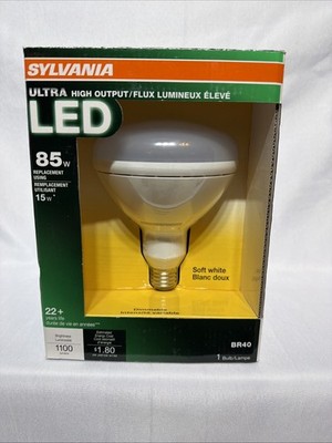 Sylvania Ultra LED Flood 15 WattBulb BR40, Dimmable. 85 Watt Replacement