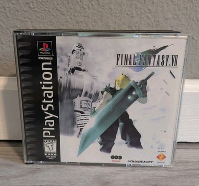 Final Fantasy VII 7 Black Label Ps1 Complete CIB Tested NICE