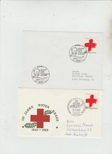 Germany 1988 FDC Red Cross issue 1988 Red Cross Cover, not a FDC  good condition
