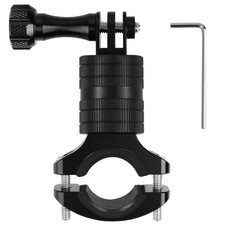 Aluminum Bike/Motorcycle Handlebar Mount for GoPro  Action Cameras, 360  Rotary