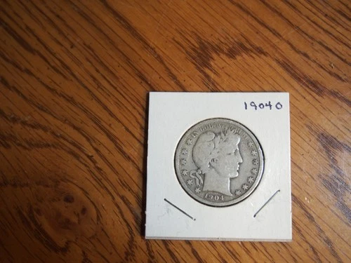1904 O Barber Half, good + condition, 90 % silver