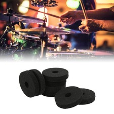 20Pcs Black Plastic Felt Cymbal Sleeves Replacement Accessory For Most Drum Kits
